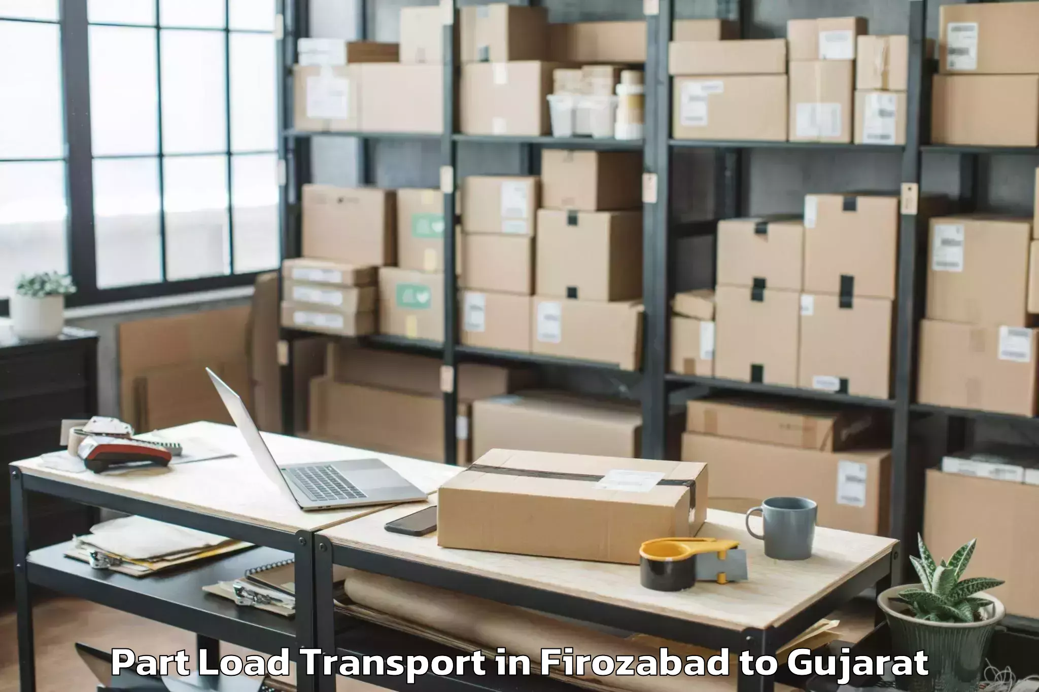 Discover Firozabad to Hansot Part Load Transport